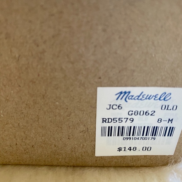 MADEWELL Red triple-strap block heel sandal NIB - Picture 10 of 10